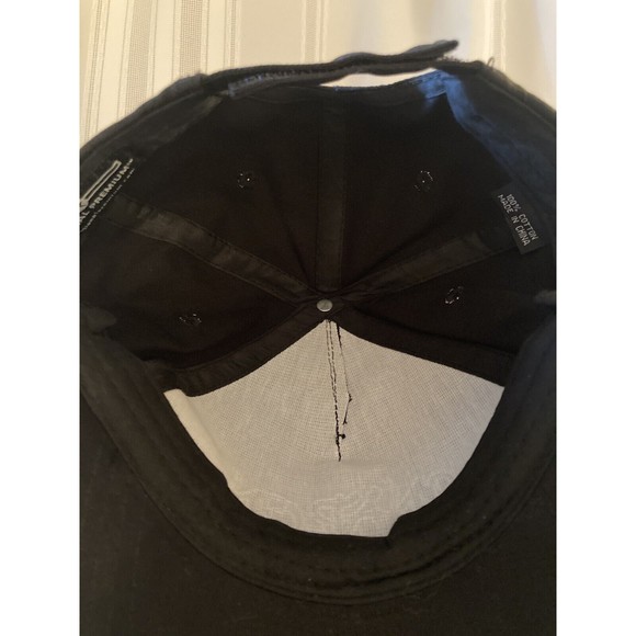 Snap On Tools Black Adjustable Hat Red White Graffiti Paint Splatter - Picture 6 of 8